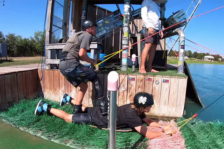 Brady Patry and JB O'Neill: tandem wakeboarding at Next Level Ride in Austin