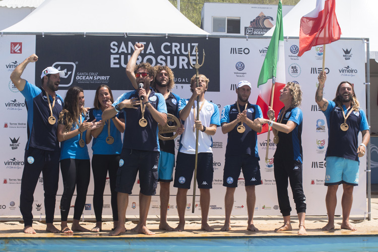 Team Italy: the winners of the 2019 Eurosurf | Photo: Tiago Segurado