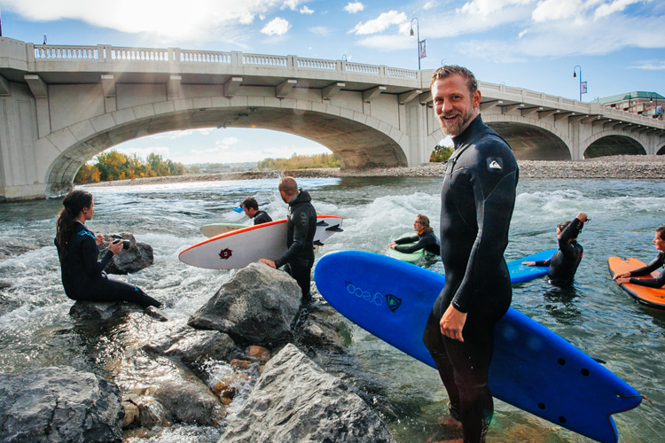 Jacob Quinlan: a passionate river surfing promoter from Calgary, Canada | Photo: Dowsett