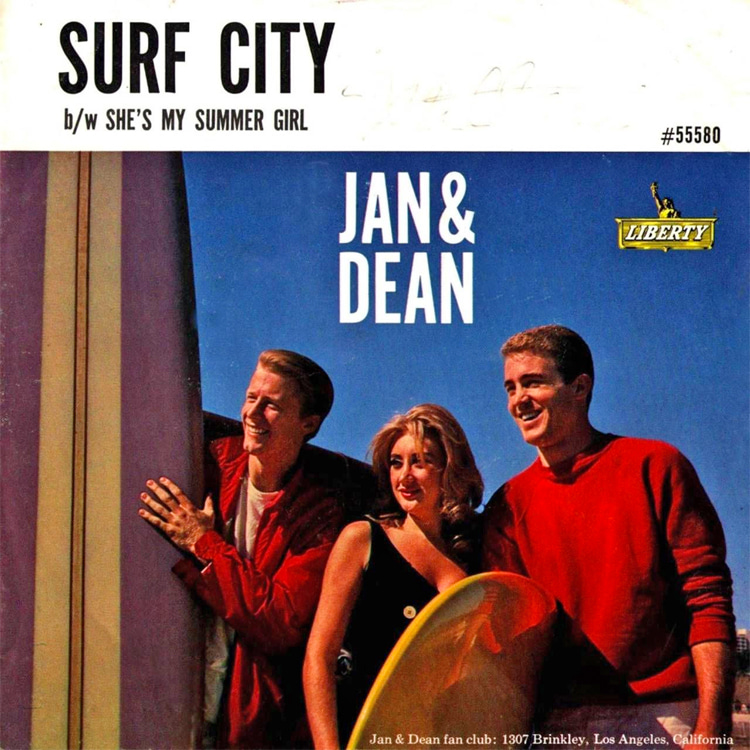 Jan and Dean: their hit single Surf City was written by Brian Wilson