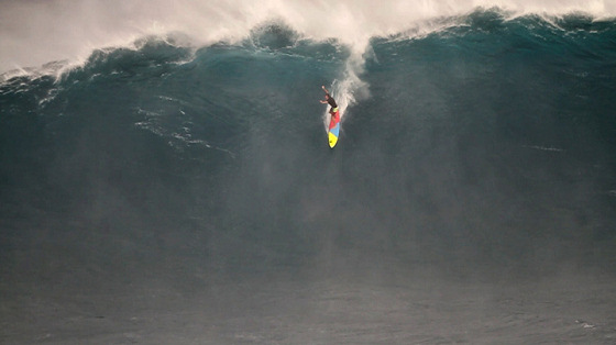 Jeff Rowley: surfing Jaws without jet ski power