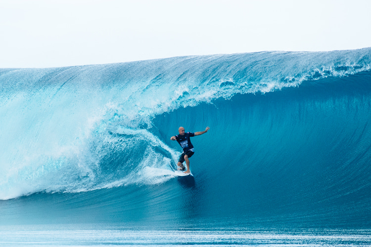 Kelly Slater: an average-height surfer with 11 world titles | Photo: WSL
