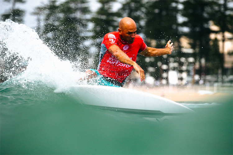 Kelly Slater: he won 11 world surfing titles and 55 Championship Tour events | Photo: WSL