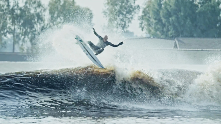 Kelly Slater: his man-made wave pumps barrels and flawless ramps