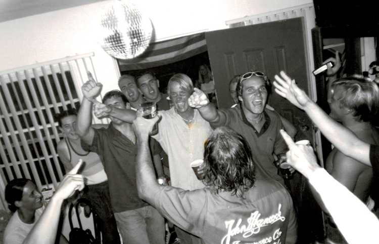 Sebastian Kevany: partying and celebrating a surfing life | Photo: Kevany Archive