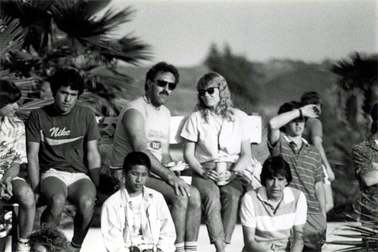 Larry Balma and Peggy Cozens, 1983: the founders of Transworld Skateboarding watching the action at Del Mar Skate Ranch | Photo: Balma Archive