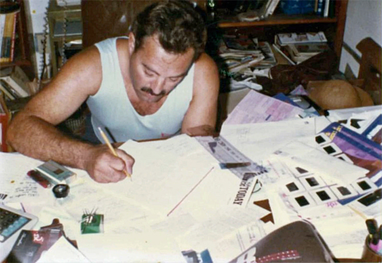 Larry Balma, 1984: working on his newly founded Transworld Skateboarding magazine | Photo: Balma Archive 
