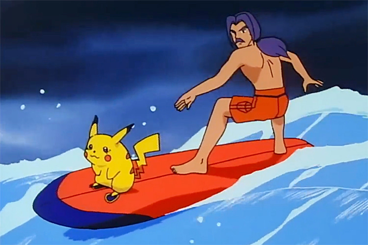 The Pi-Kahuna: the only surf-themed Pikachu anime episode aired in the United States in 1999