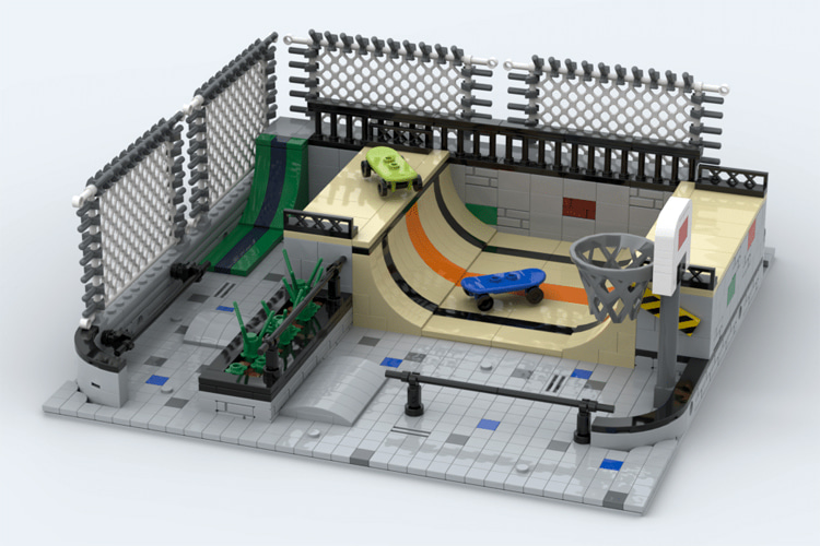 Lego MOC Modular Skatepark