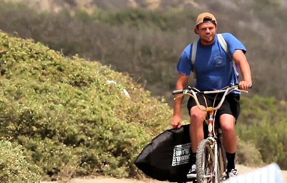 Dane Reynolds: he needs a surfboard bike rack