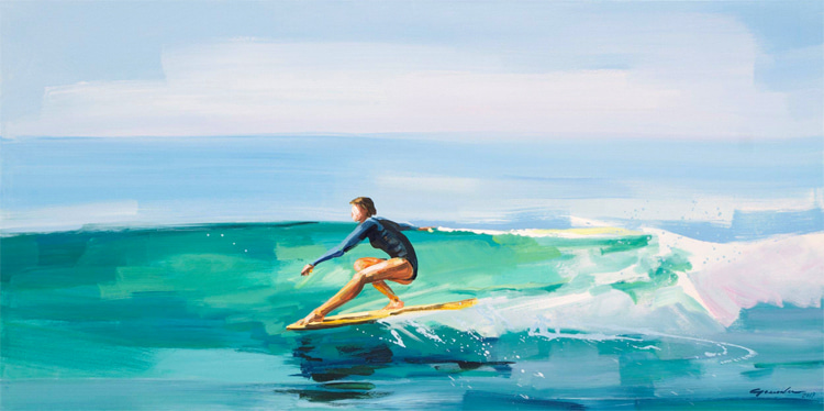 Longboarding: Vincenzo Ganadu has been making surf art since the 1990s | Art: Ganadu
