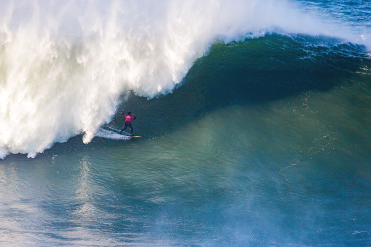 Lucas Chianca: he found the barrels he needed to clinch the 2021 Nazaré Tow Surfing Challenge | Photo: WSL