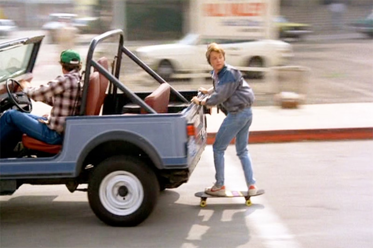 'Back to the Future': skateboarding is Marty McFly's favorite means of transportation