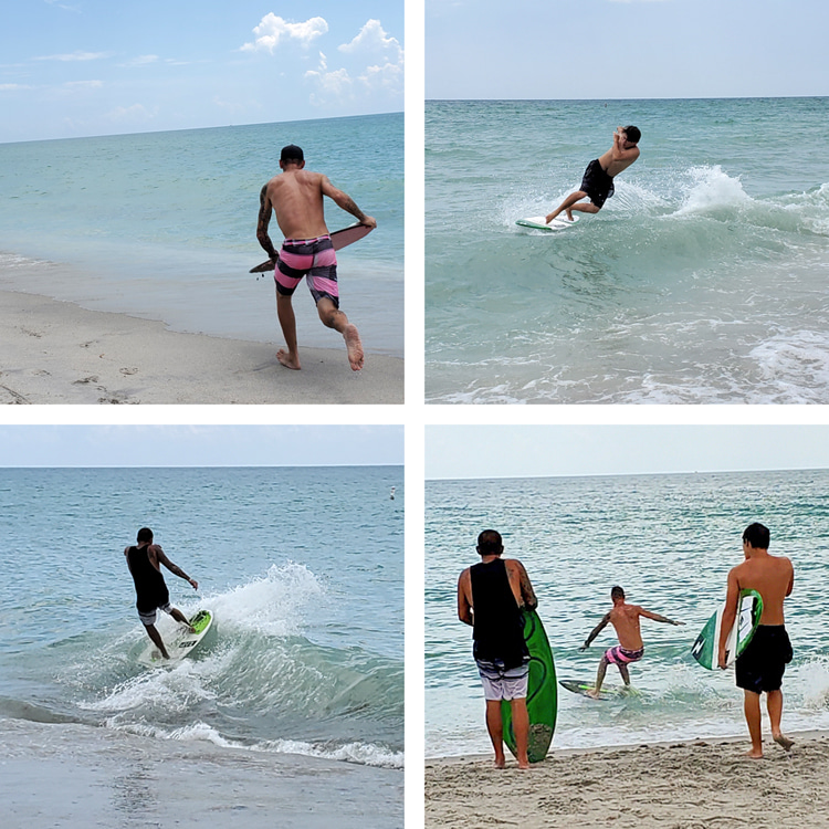 Manasota Beach: the Floridian spot has a tight skimboarding community | Photos: Mikey Sanderlin