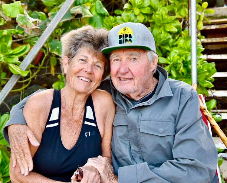 Marchia and Tom Morey: enjoying life together | Photo: History of Bodyboarding