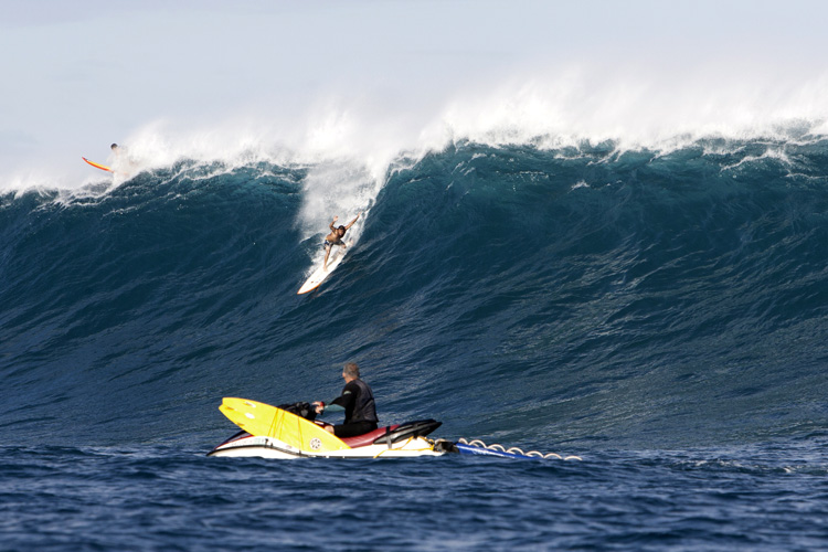 Marcio Freire: a paddle-in pioneer at Jaws | Photo: Mad Dogs