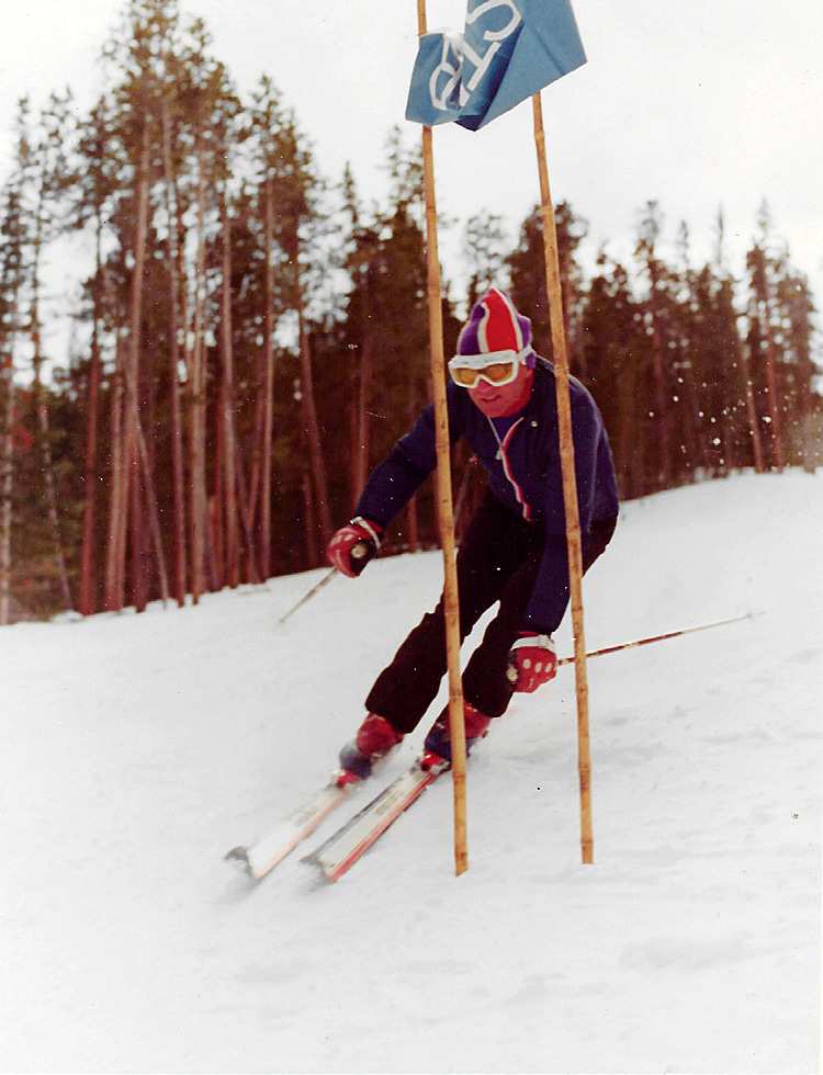Co-founder of Keystone Ski Area, the late Max Dercum, was an official NASTAR Pacesetter who, decades later, would be inducted into the Colorado and National Ski and Snowboard Hall of Fame, circa 1975 | Photo: Bruce Schaefer