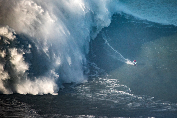 Maya Gabeira: this wave measured 68 feet and was ridden at Nazaré's Praia do Norte | Photo: Aleixo/WSL