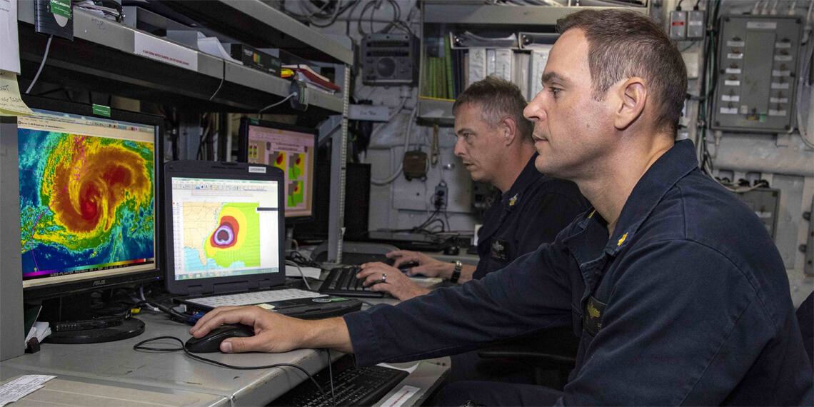 Meteorology: a science that provides reliable, accurate and global weather data | Photo: US Navy