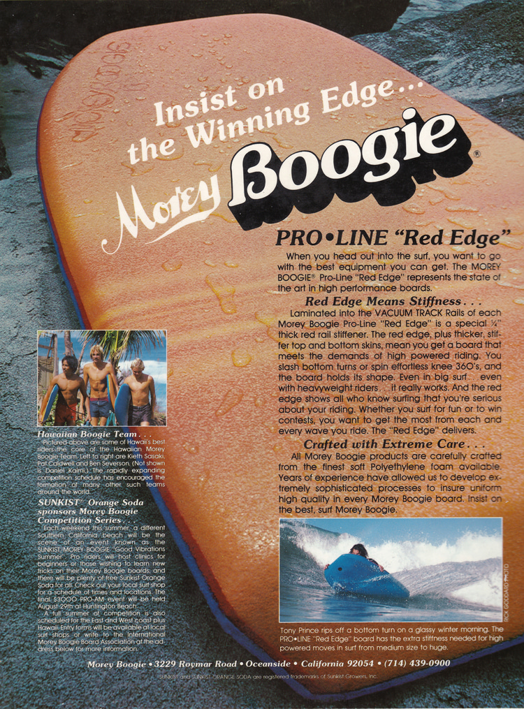 Morey Boogie: Craig Libuse designed the company's ads for several years