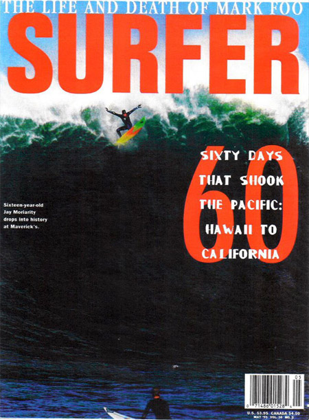 Jay Moriarity: 'The Iron Cross' was featured in the May 1995 issue of Surfer magazine
