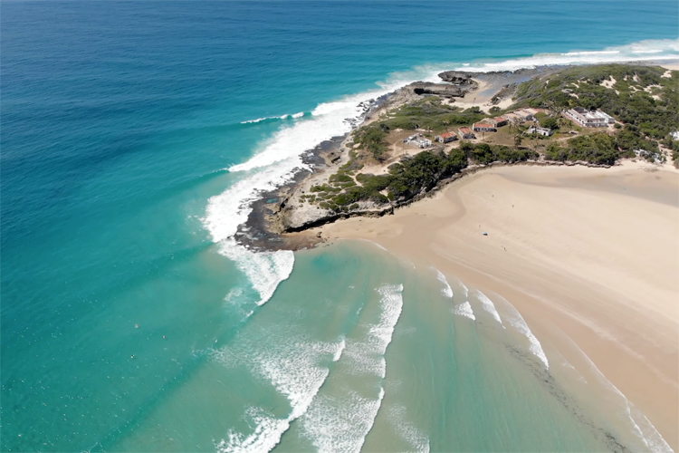 Mozambique: when E-NE swells wrap around the local headlands, you get tropical perfection surf