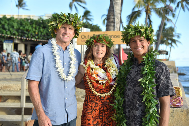 Robby Naish, Tracy Phillips Darling, and Kai Lenny: the Hawaii Waterman Hall of Fame Class of 2019 | Photo: Naish