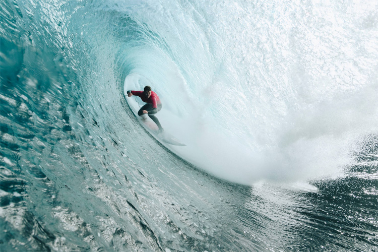 Nathan Florence: he won his first surf contest at Shipstern Bluff | Photo: Red Bull