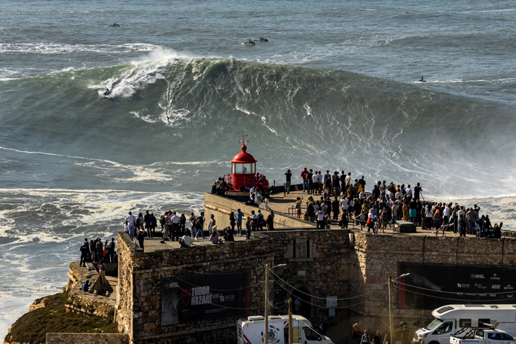 Praia do Norte, Nazaré: the epicenter of big wave surfing | Photo: Red Bull