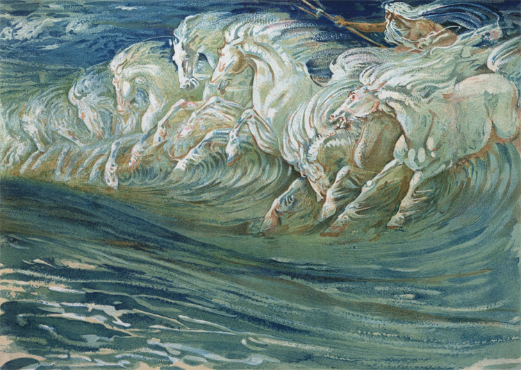 Neptune's Horses: the 1893 painting by Walter Crane inspired the iconic Guinness 'Surfer' commercial
