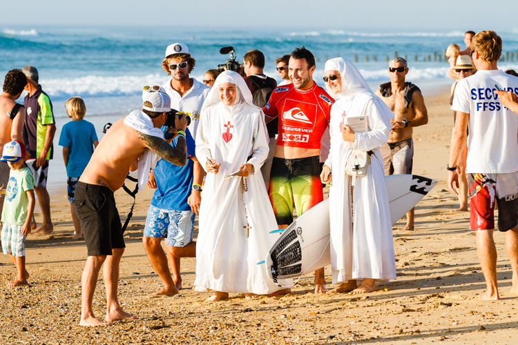 Nuns: they love surfer dudes like Joel Parkinson | Photo: Shutterstock