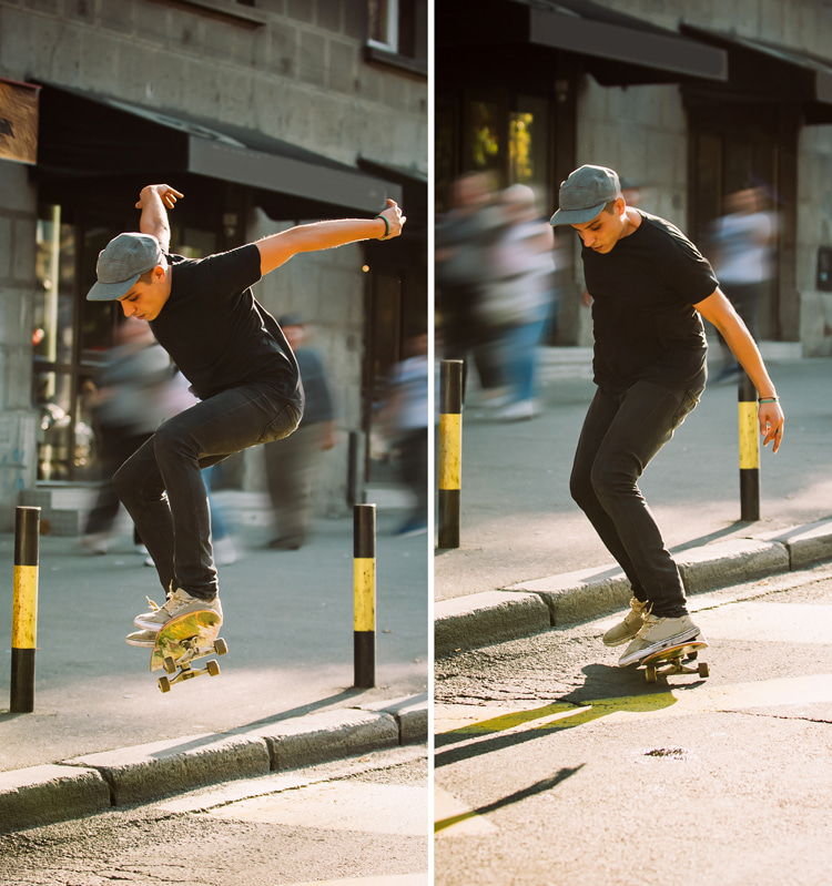 How to ollie: level the skateboard and prepare for landing | Photo: Shutterstock