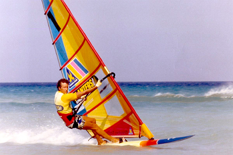 Pascal Maka: the first windsurfer to set an outright speed sailing record | Photo: Maka Archive