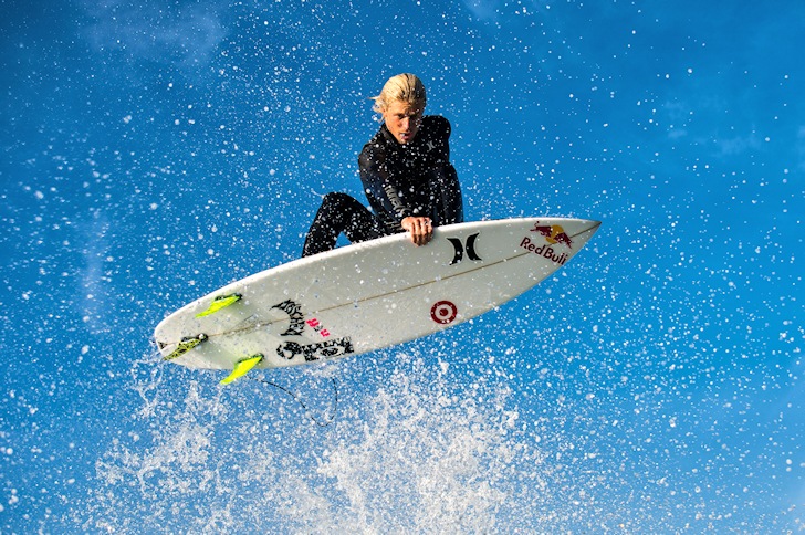 Kolohe Andino: the Red Bull sticker gives him wings