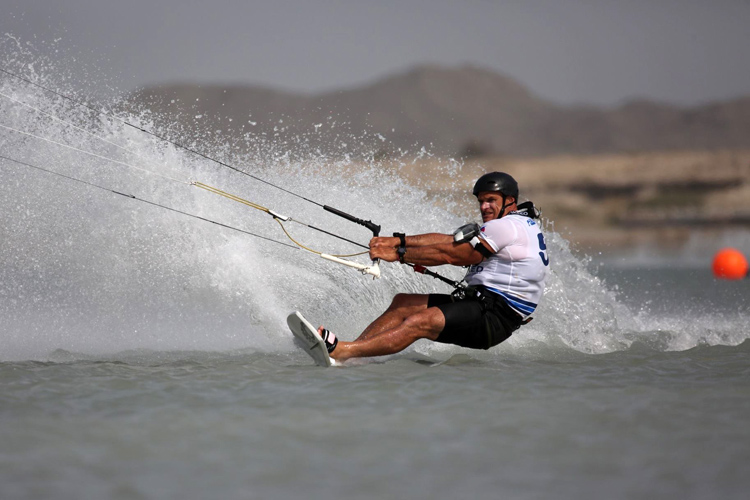 Rob Douglas: he hit 50 knots in Oman | Photo: Al-Sinani/IKA