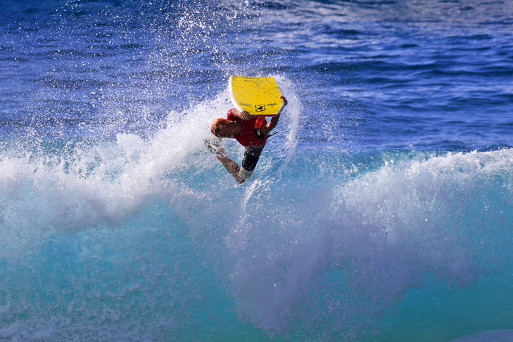 Sammy Morretino: three bodyboarding titles in one season | Photo: Tyler Rock/IBA Hawaii
