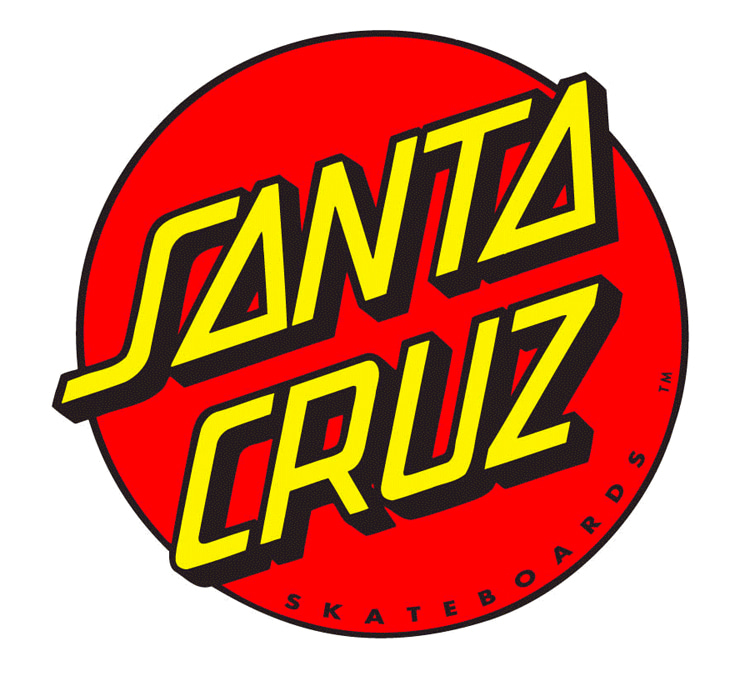 Santa Cruz Skateboards Red Dot logo: designed by Jim Phillips