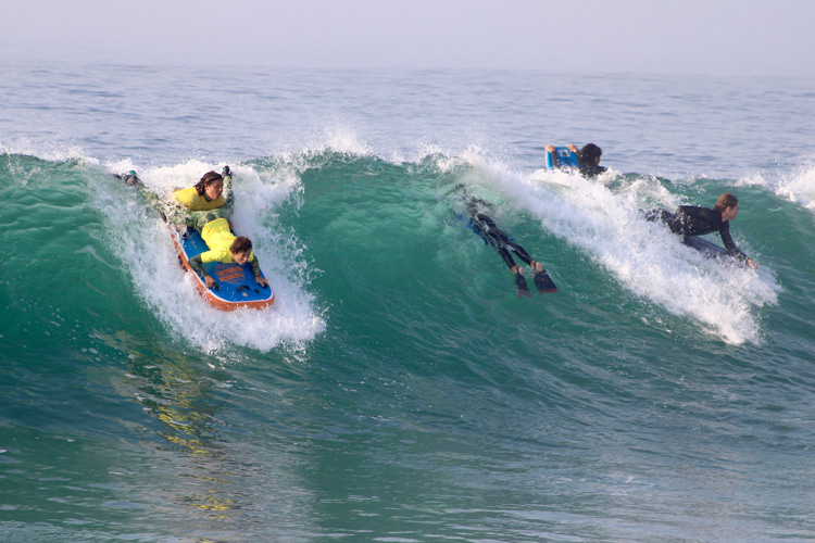 Tandem bodyboarding: one of the four divisions of the inaugural Shred The Web competition | Photo: Tandem Boogie