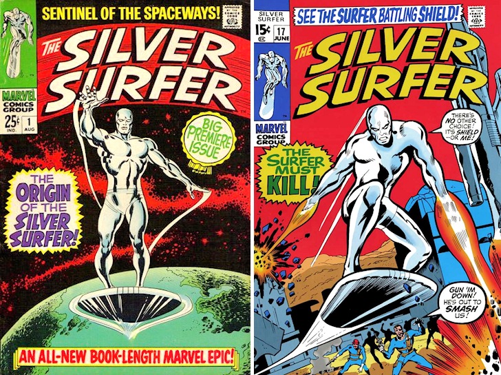 Silver Surfer: the early rides in Marvel Comics