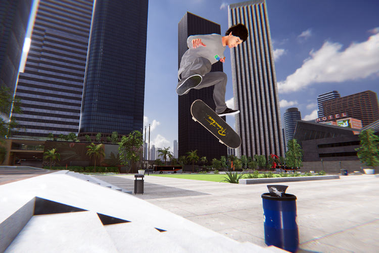 Skater XL: a skateboard game with a physics-based control mechanics