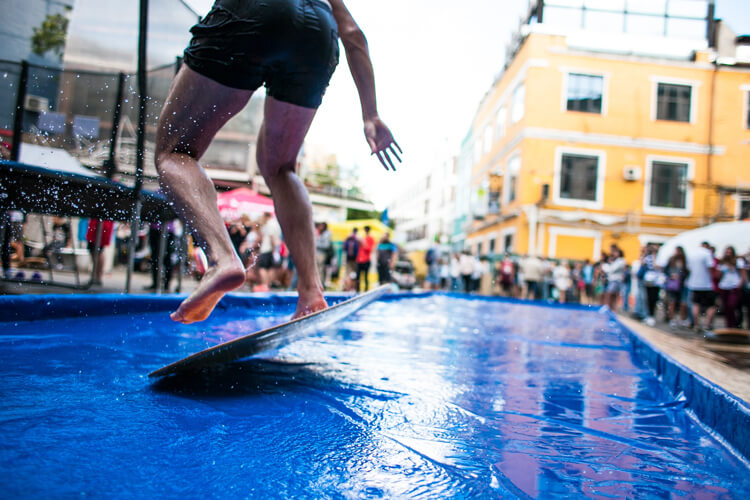 Inland skimboarding: if it's slippery and smooth, it's probably skimmable | Photo: Shutterstock
