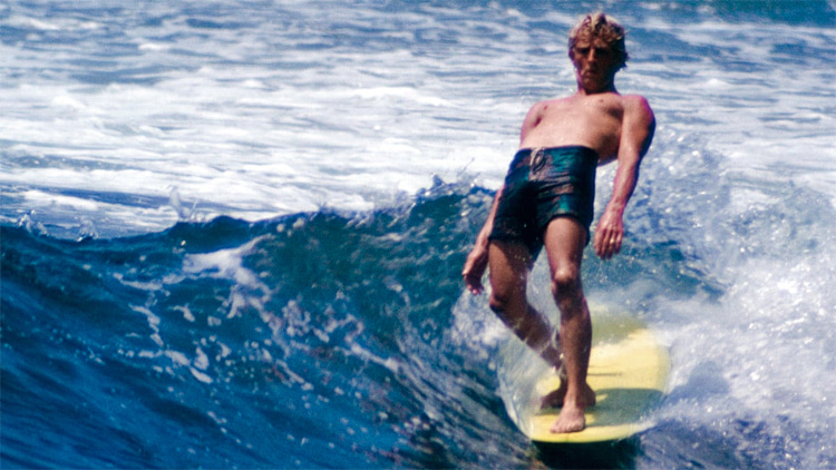 Skip Frye: the noseriding specialist was impressed with McTavish's first vee-bottom surfboard | Still: EOS