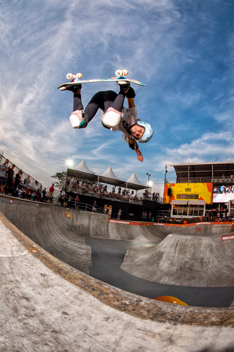 Sky Brown: one of the greatest female skateboarding aerialists of all time | Photo: World Skate