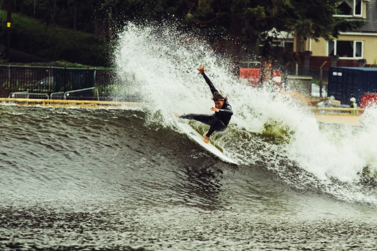 Surf Snowdonia: Alan Stokes is clearly stoked | Photo: Surf Snowdonia