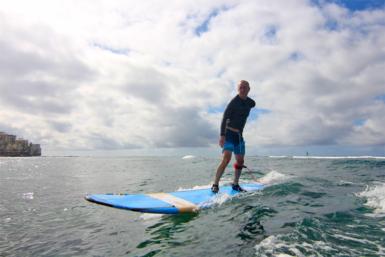 One-armed surfing: Steve Brown is as stoked as he ever was