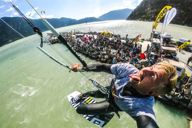 Kite Clash: The Spit plays home to Canada's national kiteboarding freestyle championship | Photo: Kite Clash