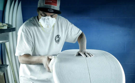 Styrofoam surfboards: approved by shapers