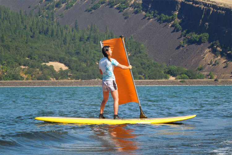 Stand-up paddleboarding: it's SUPer fun | Photo: Roll-Up Sail