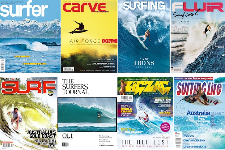 Surf magazines: surfer publications are an inspiration for riding waves