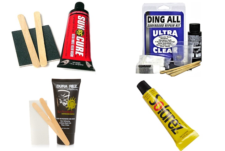 Ding repair kits: they will protect your surfboard from salt water